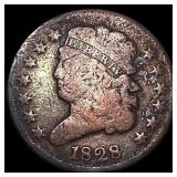1828 Classic Head Half Cent LIGHTLY  CIRCULATED