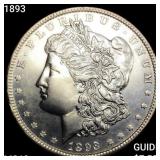 1893 Morgan Silver Dollar UNCIRCULATED +