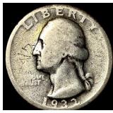 1932-D Silver Washington Quarter NICELY CIRCULATED