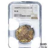 1808-PTS Colonial Spain Silver 4 Reales NGC VG8
