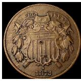 1872 Bronze Two-Cent Piece CLOSELY UNCIRCULATED