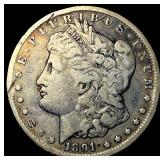 1891-S Silver Morgan Dollar LIGHTLY CIRCULATED