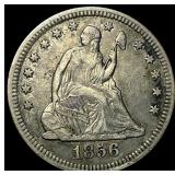 1856 Seated Liberty Quarter CHOICE AU