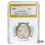 1952 Booker T Half Dollar PGA MS66
