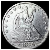1854 Arrows Seated Liberty Half Dollar UNCIRCULATE