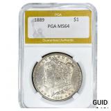 1889 Morgan Silver Dollar PGA MS64