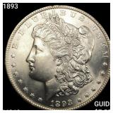 1893 Morgan Silver Dollar CHOICE BU+