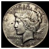 1934 Silver Peace Dollar NEARLY UNCIRCULATED