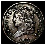 1835 Copper Half Cent NEARLY UNCIRCULATED