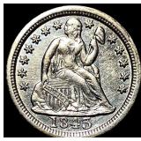 1843 Seated Liberty Dime CHOICE BU