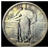1927-D Silver Standing Liberty Quarter NEARLY UNCI