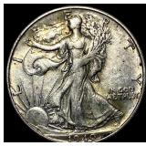 1940-S Silver Walking Liberty Half Dollar LIGHTLY