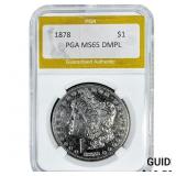 1878 Morgan Silver Dollar PGA MS65 DMPL