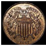 1867 Copper Two-Cent Piece UNCIRCULATED