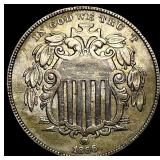 1866 Shield Nickel CHOICE AU