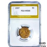 1937 Buffalo Nickel PGA MS66