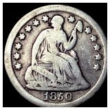 1850-O Silver Half Dime LIGHTLY CIRCULATED
