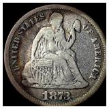 1873 Seated Liberty Dime LIGHTLY CIRCULATED