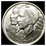 1937 Arkansas Centennial Silver Half Dollar CHOICE