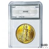 1927 $20 Gold Double Eagle NGS MS68