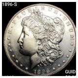 1896-S Morgan Silver Dollar UNCIRCULATED +