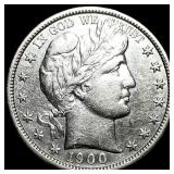 1900-S Silver Barber Half Dollar UNCIRCULATED