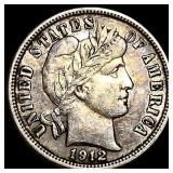 1912-D Silver Barber Dime CLOSELY UNCIRCULATED