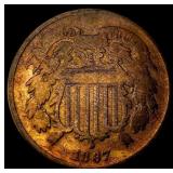 1867 Two-Cent Piece LIGHTLY CIRCULATED