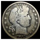 1897-O Silver Barber Half Dollar LIGHTLY CIRCULATE