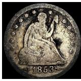 1853-O Silver Seated Liberty Quarter NICELY CIRCUL