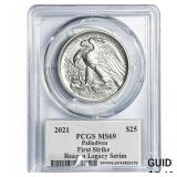 2021 $25 1oz Palladium American Eagle PCGS MS69