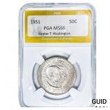 1951 Booker T Half Dollar PGA MS66