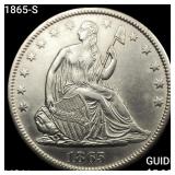 1865-S Seated Liberty Half Dollar UNCIRCULATED