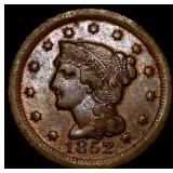 1852 Braided Hair Large Cent NEARLY UNCIRCULATED
