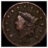 1831 Coronet Head Large Cent LIGHTLY CIRCULATED