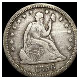 1856 Seated Liberty Quarter NEARLY UNCIRCULATED