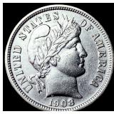 1908-D Silver Barber Dime UNCIRCULATED