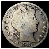 1915 Barber Half Dollar NICELY CIRCULATED