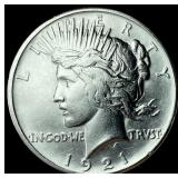 1921 Silver High Relief Peace Dollar  UNCIRCULATE