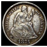 1875 Seated Liberty Dime CLOSELY UNCIRCULATED