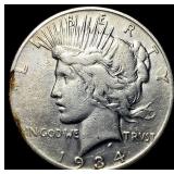 1934 Peace Silver Dollar LIGHTLY CIRCULATED