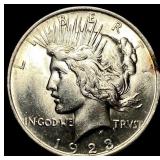 1923 Silver Peace Dollar GEM BU