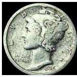 1926-S Silver Mercury Dime NEARLY  UNCIRCULATED