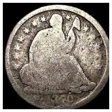 1840-O Silver Seated Liberty Half Dime NICELY CIRC