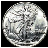 1944 Silver Walking Liberty Half Dollar GEM BU
