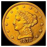 1878 Liberty Head Quarter Eagle $2.50 Gold CHOICE