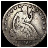 1854-O Silver Half Dollar LIGHTLY CIRCULATED