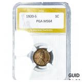 1920-S Wheat Cent PGA MS64