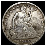 1869-S Silver Half Dollar HIGH GRADE