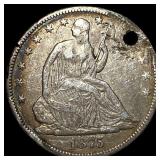 1875 Silver Half Dollar (Seated Liberty) LIGHTLY C